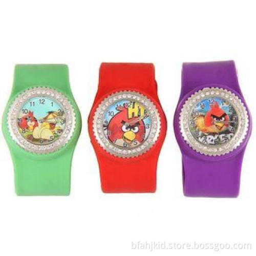 OEM Precise Quartz Movement Diamond Silicone Rubber Bracele